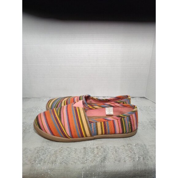 Enlighten Active SlipOn Flat Womens Sz 6 Comfort Striped Pink Loafer Casual Shoe - Picture 5 of 12